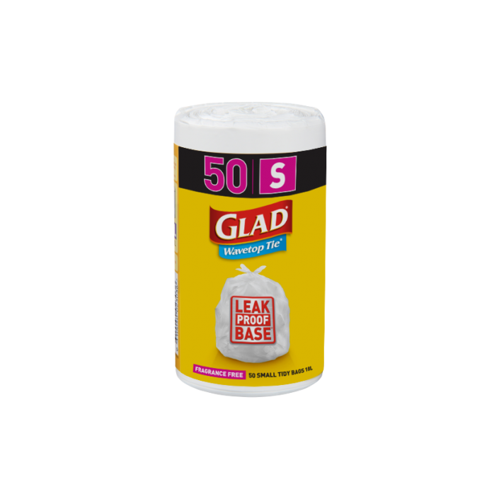 Glad® Wavetop Tie® Bags Small 50pk