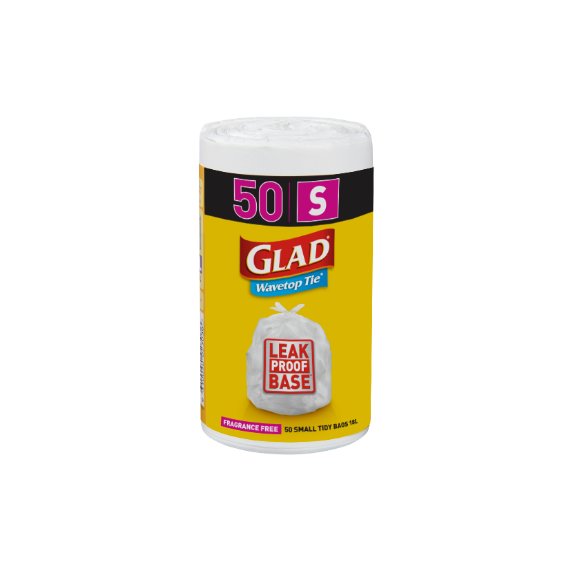 Glad® Wavetop Tie® Bags Small 50pk