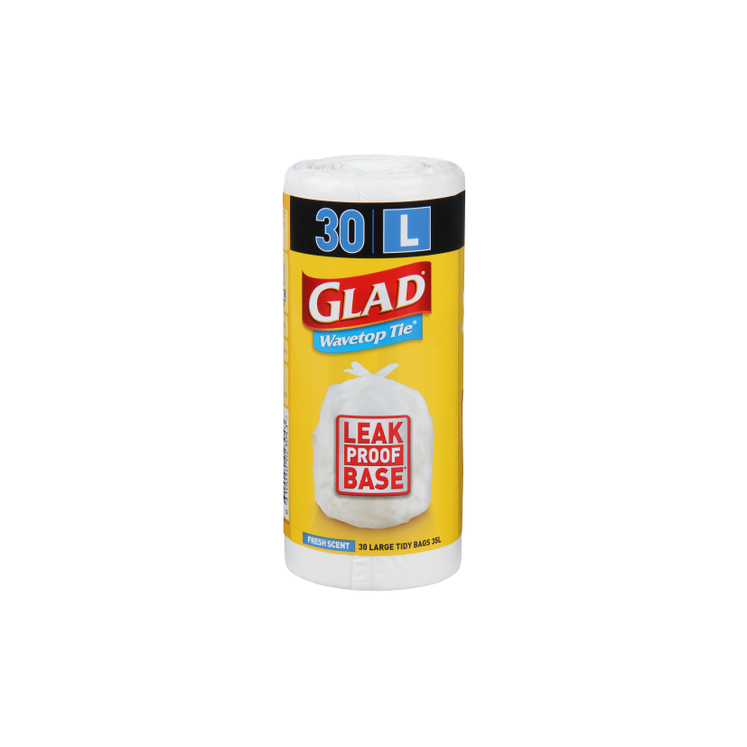 Glad® Wavetop Tie® Bags Large 30pk