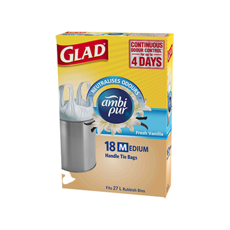 Glad® Ambi Pur Handle Tie Bags Medium 18pk