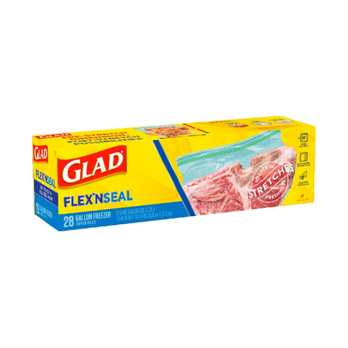 Glad Flex’N Seal Freezer Bags Gallon 28pk